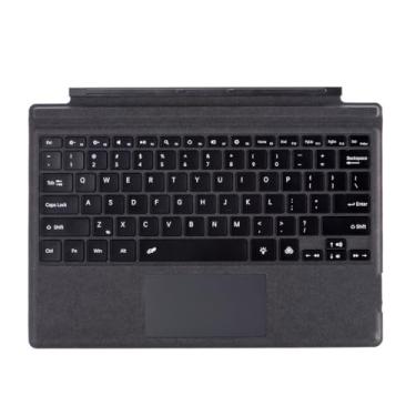Imagem de Surface Pro 7+/7/6/5/4/3, teclado ultrafino compatível com Microsoft Surface Pro 3, 4, 5, 6, 7, 7+, teclado QWERTY Baklit (preto)