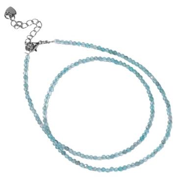 Imagem de tincolia Colar de contas de pedra natural, simples, multicolorido, perfeito como presente para melhores amigos, corrente de clavícula, diariamente/festa