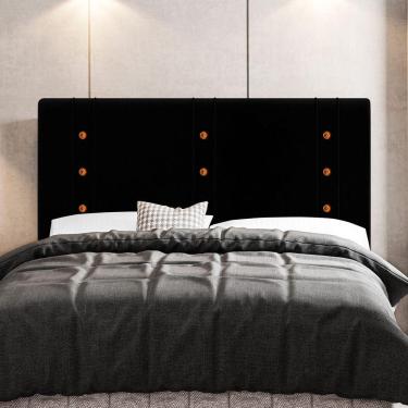 Imagem de Cabeceira Cama Box Casal Queen Size Roma 160Cm Preto