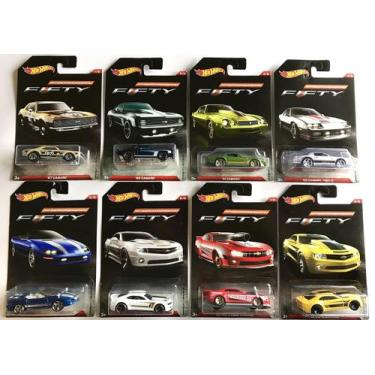 Imagem de Conjunto de 8 Carros Hot Wheels Camaro Fifty 1967-2017