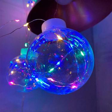Imagem de Varal Led 10 Lampadas Bola Incandescentes Fio De Fada Colorido