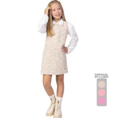 Imagem de Conjunto Salopete e Camisa de Tecido - Menina 4 a 16 anos-Feminino