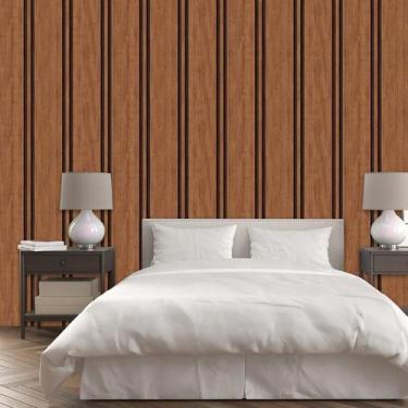 Imagem de Papel De Parede Efeito Ripa Jacaranda Lavável Natural Claro - LRP