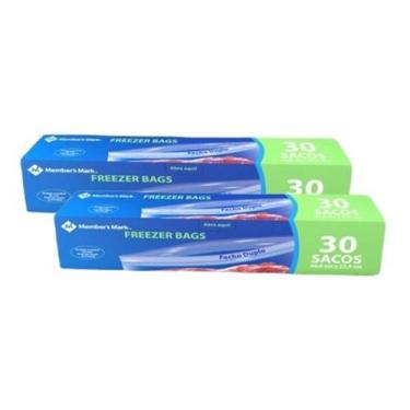 Imagem de 60 Saco Freezer Bags Fecho Duplo 26,8X27,9 Member'S Mark - Members Mar