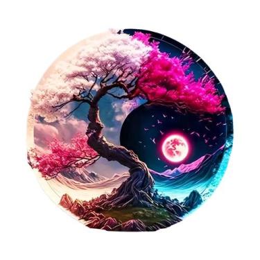 Imagem de Mosaico De Diamantes Paisagem De Árvore Tai Chi Bordado Em Ponto Cruz 