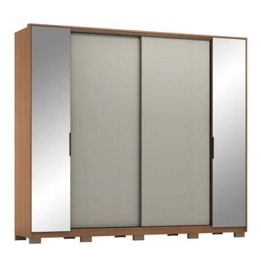 Imagem de Guarda Roupa Casal Laredo D44010kpe Amêndola Touch Nude Prime Flex Com Pés - Demartez