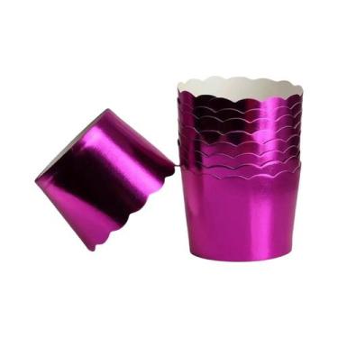 Imagem de 48 Forminhas De Papel Alumínio Resistentes Para Cupcakes E Muffins  Id