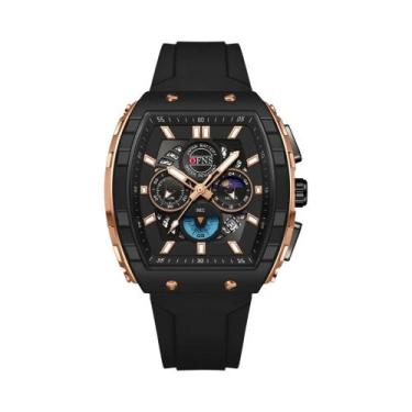 Imagem de Relógio De Pulso Masculino Casual Cronógrafo Quartz OFNS Esportivo Lux