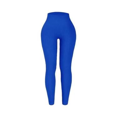 Imagem de Calças De Yoga Femininas De Cintura Alta Sem Costura, Leggings Esporti