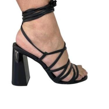 Imagem de Sandália Tamanco Feminino Vizzano Salto Anabela Plataforma Boho Chic Casual Festa Ref: 6559.100-Feminino