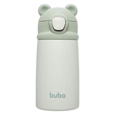Imagem de Copo Térmico Buba Parede Dupla c/ Canudo Ursinho Verde 320ml