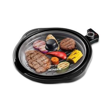 Imagem de Grill Redondo Smart Grill 30cm Mondial Preto 1200W G-04
