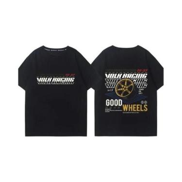 Imagem de Camiseta Unissex De Algodão Para O Verão, Estilo Japonês Versátil Com 