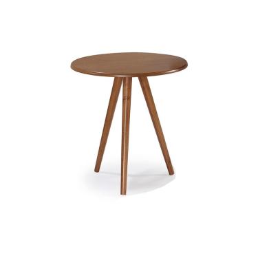 Imagem de Mesa de Apoio Pequena Tripé Pé Palito Hannover - Imbuia Glazer