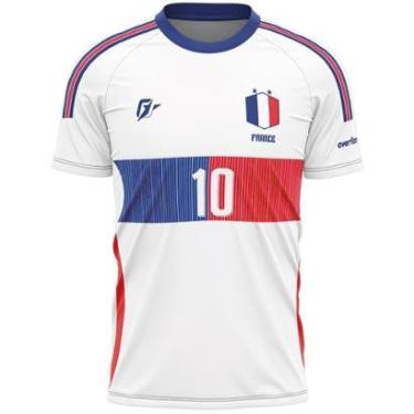 Imagem de Camiseta Filtro UV França Copa Torcedor Retrô Away-Masculino
