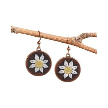 Imagem de Brincos Geométricos Vintage Boho Para Mulheres, Moda Para Festas, Uso 