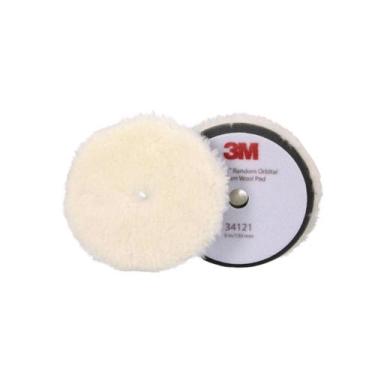 Imagem de Boina Lã Corte Suave Roto Orbital 5" 3M  Kit com 2 Unidades - 000021