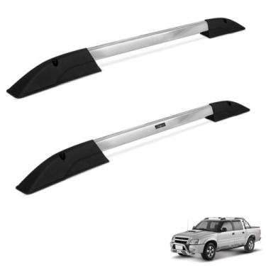 Imagem de Rack de Teto Longarina Chevrolet S10 1995 a 2011 Alumínio Polido Bepo