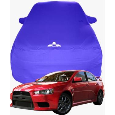 Imagem de Capa de Carro Mitisubishi Lancer Evolution Aerofólio Tecido  Lycra Pre