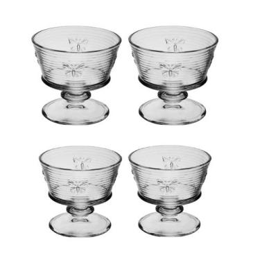 Imagem de Conjunto de 4 Taças de Sobremesa 240ml Feita em Vidro - Wolff