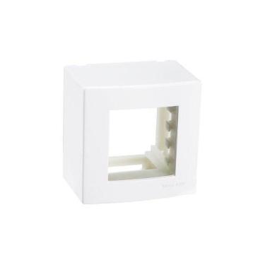 Imagem de Caixa De Sobrepor Com Suporte Margirius Sleek 75x75 Para 2 Módulos Bra