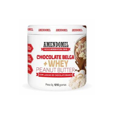 Imagem de Pasta de amendoim - 1010g Chocolate Belga Whey - AmendoMel