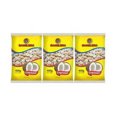 Imagem de Kit 3 Biscoito Coquinho 300g Gameleira bolacha