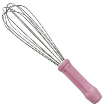 Imagem de Batedor tipo pera fue 30cm inox rosa batedor de ovos bpr-30 - SOLRAC