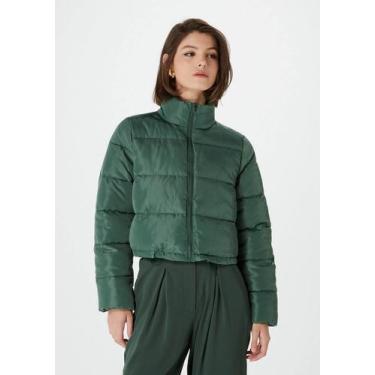 Imagem de Jaqueta Feminina Cropped Puffer Hering K4XK, Wht, P