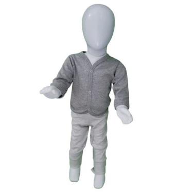 Imagem de Casaco manga longa bebê masculino em Suede liso - Baby history, G