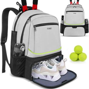 Imagem de Mochila de tênis Ytonet 2 raquetes com compartimento para sapatos isol
