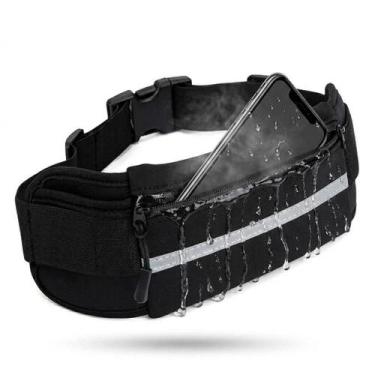 Imagem de Pochete Slim Corrida Impermeável Porta Celular Academia Fitness Ajustá