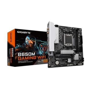 Imagem de Placa mãe gigabyte b650m gaming wifi, amd am5, chipset b650, matx, blu