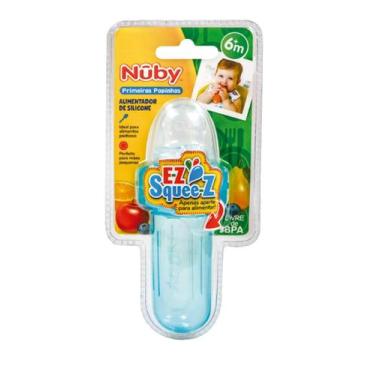 Imagem de Alimentador de Silicone +3m Azul - Nuby