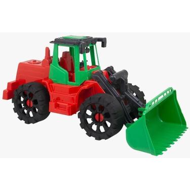 Imagem de Trator Carregadeira Kraft com Braço de Elevação em Polipropileno 38x15x18cm Kendy Brinquedos