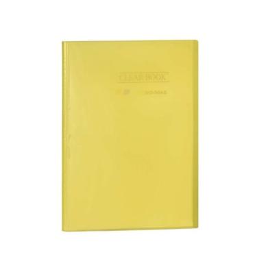 Imagem de Pasta Catálogo Yes Clear Book A4 com 30 Envelopes de Plástico Amarelo