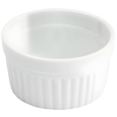 Imagem de Tigela Ramequim de Cerâmica 100ML 8x8x4,5CM para Porções Individuais Branco Oxford