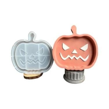Imagem de Molde De Silicone De Abóbora E Fantasma De Halloween Para Pote De Doce