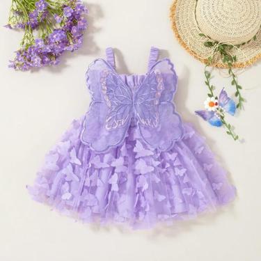 Imagem de Vestido Estilo Princesa Para Bebê Menina, Roupas Com Suspensório De Bo