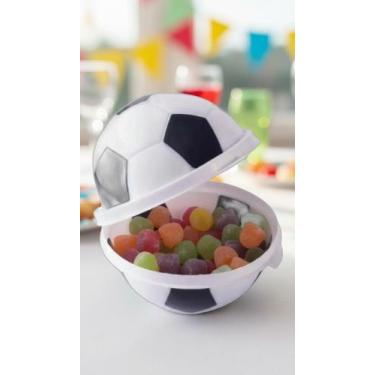 Imagem de Kit 20 Porta Mix Bola Futebol Pote Doce 380ml - Congratulations Store