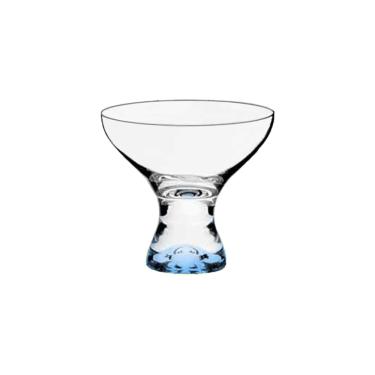 Imagem de Taça De Cristal Colorida Azul Para Sobremesa 330 ml Vega Bohemia