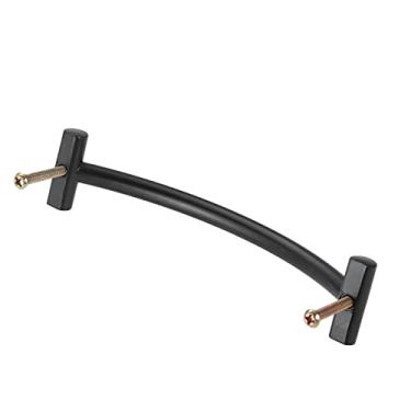 Imagem de 1 conjunto de moda lidar com ouro brilhante/preto/cinza puxar liga sólida botão simples estilo único furo 96/128 / 192mm porta gaveta de gaveta YYDFPIIA (Color : Black Hole 128mm)