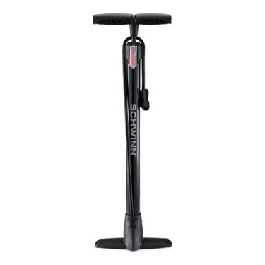 Imagem de Schwinn Bomba de piso, 40 cm de altura, manômetro de pressão embutido