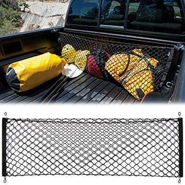 Imagem de AndyGo Cargo Net Envelope estilo organizador de porta-malas de armazenamento de veículo adequado para Toyota Tacoma 2015 2016 2017 2018 2019 Accessories