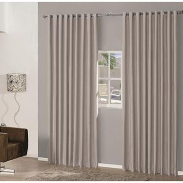 Imagem de Cortina Blackout Em Tecido 3,00X2,80 Corta Luz Avelã