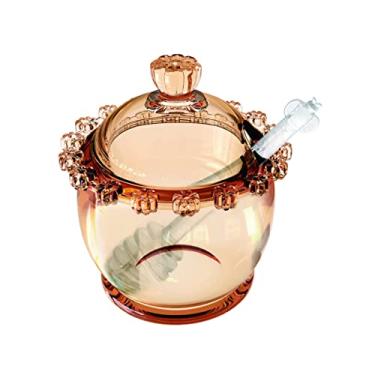 Imagem de Wolff MELEIRA CRISTAL C/COLHER DAISY 10x8x7cm ÂMBAR