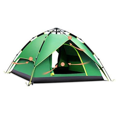 Imagem de Barraca e barraca de acampamento à prova de UV com abertura rápida automática 3-4 pessoas barraca de acampamento espessa pequena surpresa