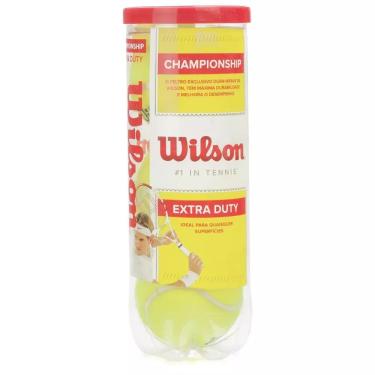 Imagem de Bola de Tênis Wilson Championship Tubo Com 03 Bolas