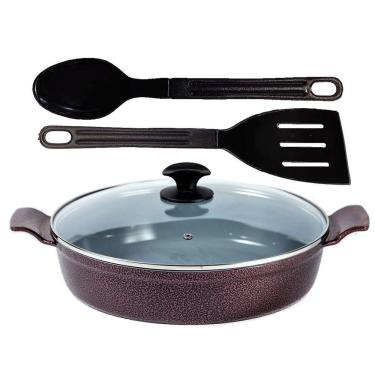 Imagem de Frigideira Cereja Antiaderente em Cerâmica Talher 02 AA 30cm