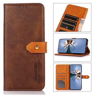 Imagem de For Motorola Moto E40 / E30 / E20 KHAZNEH Dual-color Cowhide Texture Flip Leather Phone Case